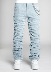 Guapi Sky Blue Super Stacked Denim AZUL CLARO